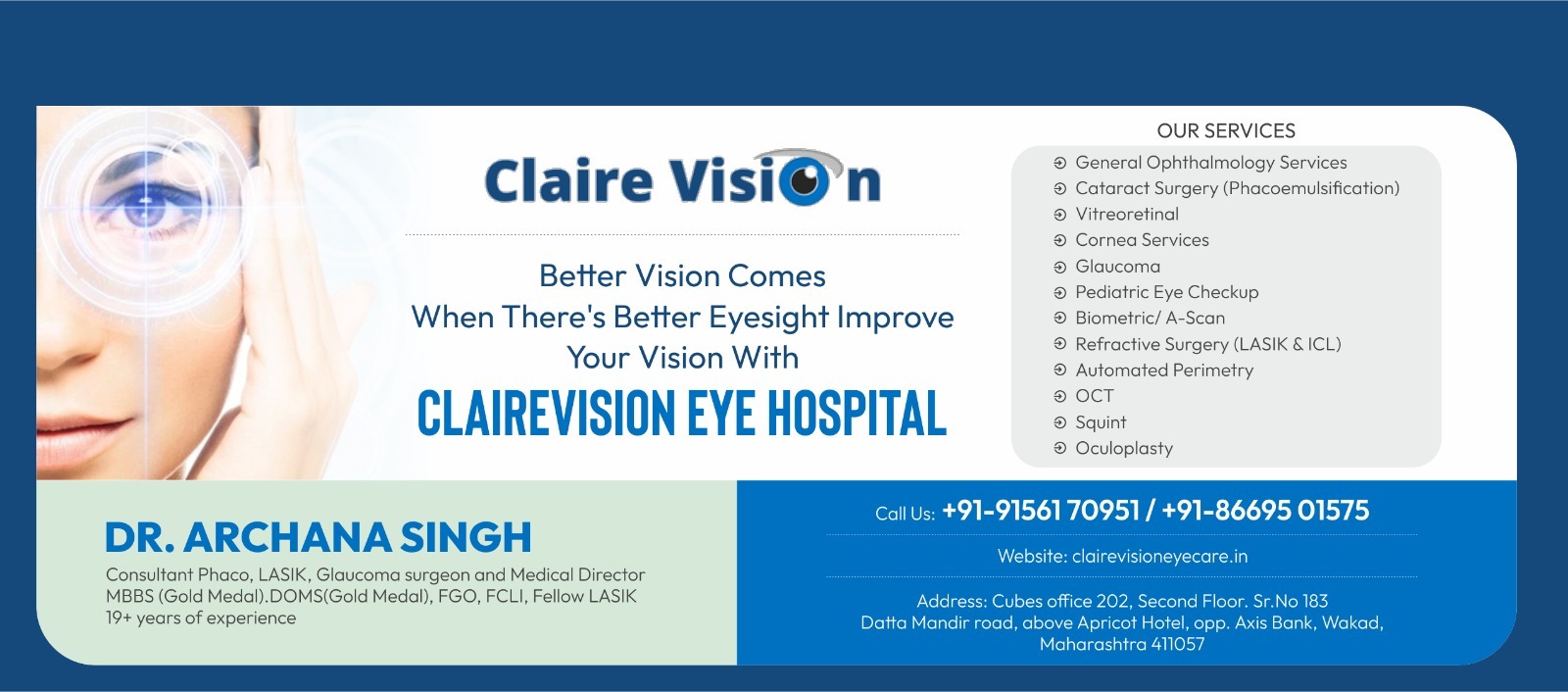 Clairevision Eye Hospital - %Dr. Archana Singh%