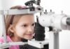 Child undergoing an annual eye exam at Clairevision Eye Hospital in Wakad during National Eye Exam Month